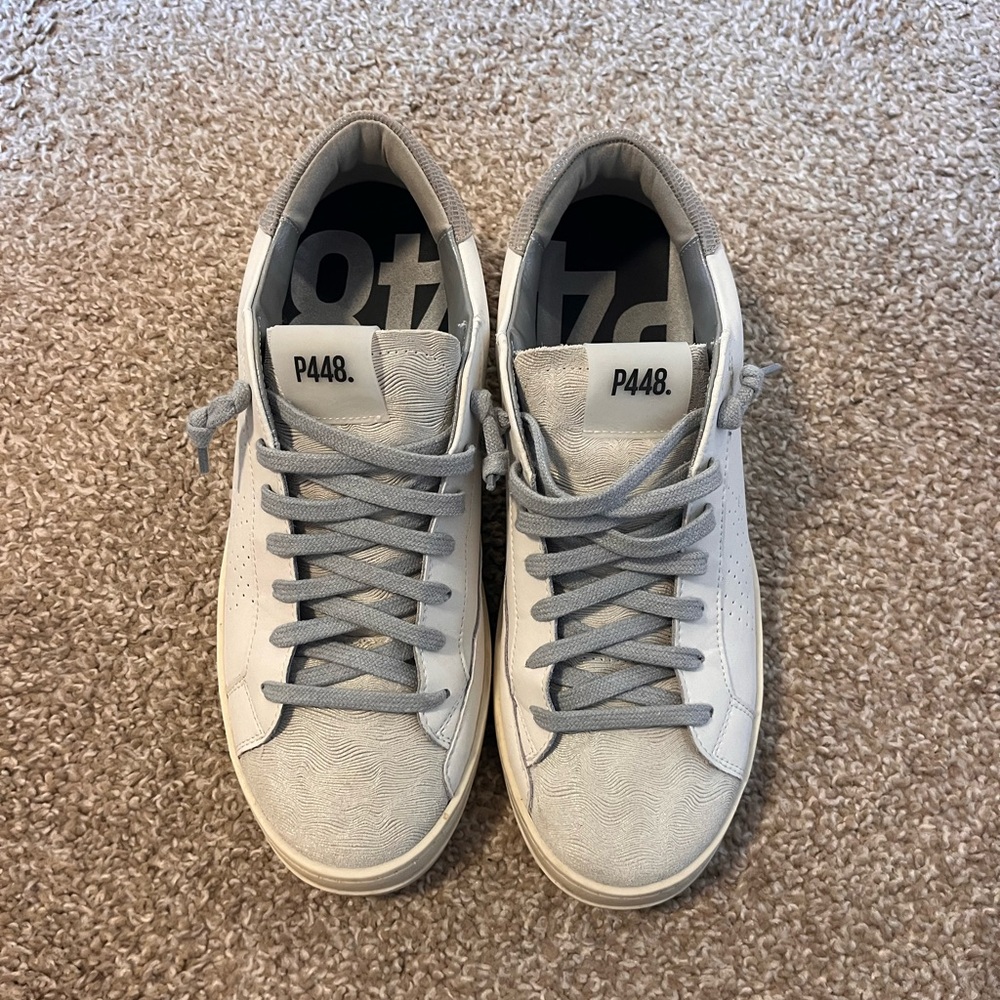 P448 Woman’s White and Gray Sneakers